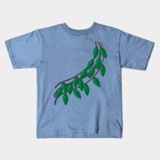 Triple String of Green Holiday Lights Kids T-Shirt